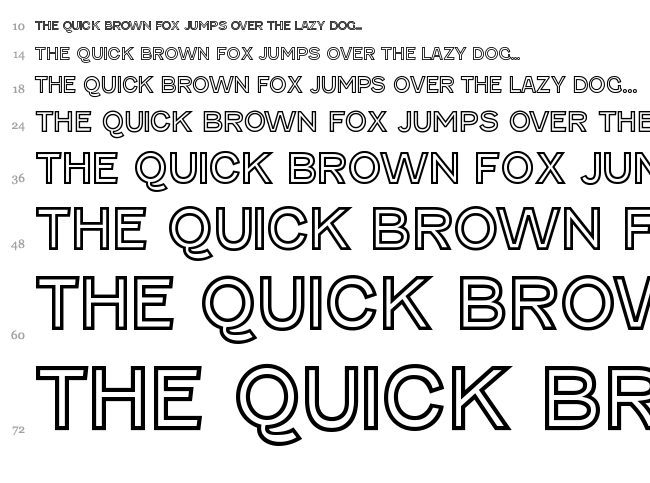 Fenwick font waterfall
